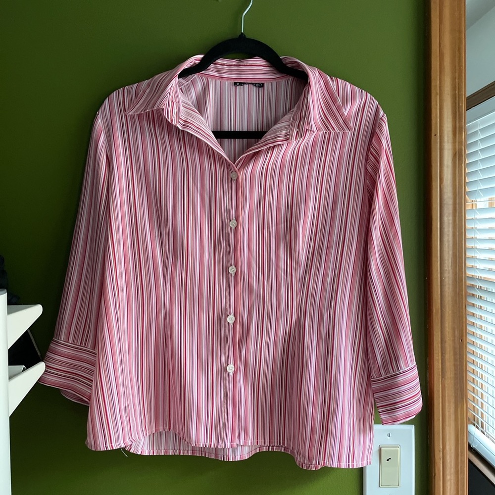 Pink striped top